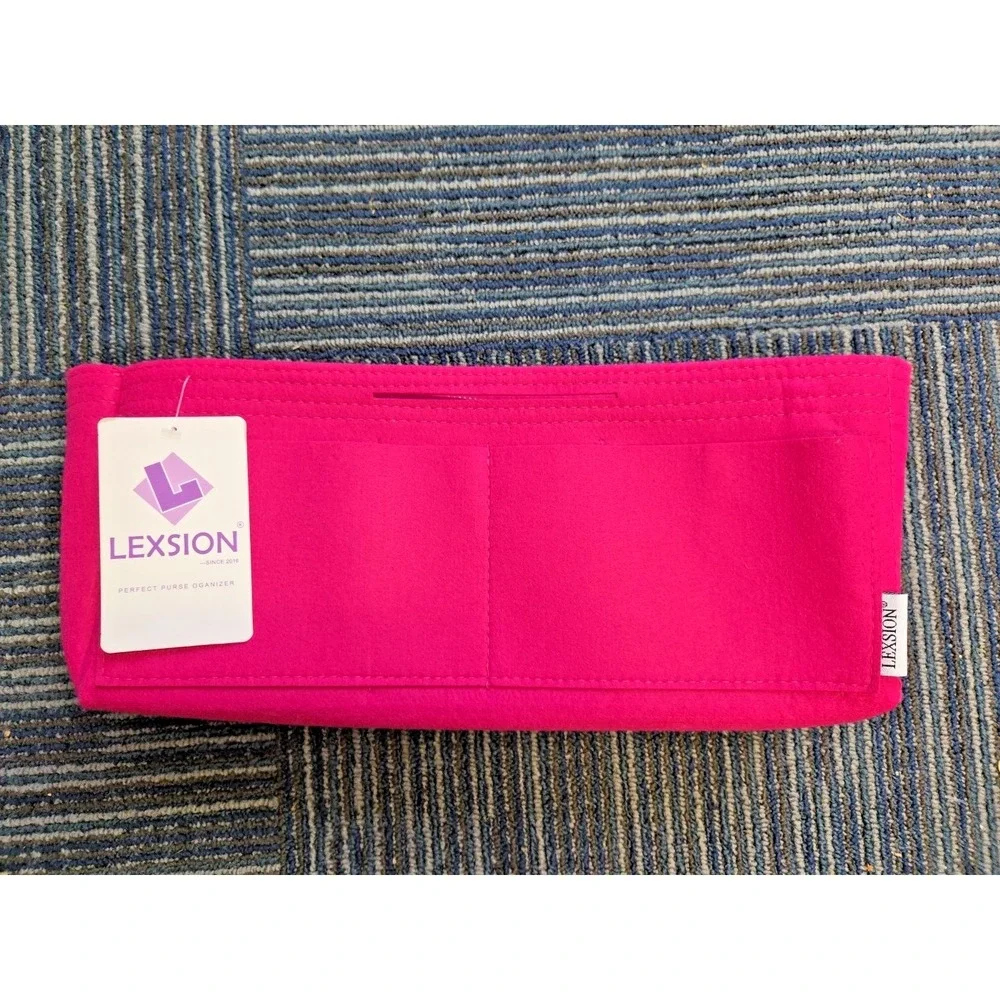Lexsion Felt Purse Bag Organizer Insert With Zipper Fits Speedy & Neverfull NWT